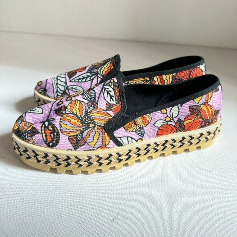 Sixty Seven Colourful CAnvas Slip On  espdrilles 38